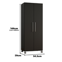 Ver imagem 4 de Armario Lavanderia Marcela 2 Pts 1,40m com Rodinhas Onix