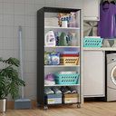 Ver imagem 2 de Armario Lavanderia Marcela 2 Pts 1,40m com Rodinhas Onix