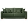Sofá 2 Lugares Fixo Living Marrocos Veludo Verde 1,8m Mk - 2