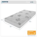 Ver imagem 2 de Colchão Solteiro Andes Bordado Branco Espuma D20 88x188x14cm