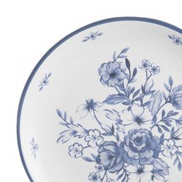 Prato de Sobremesa Home Style Blue Garden Flower G 21 Cm - 2
