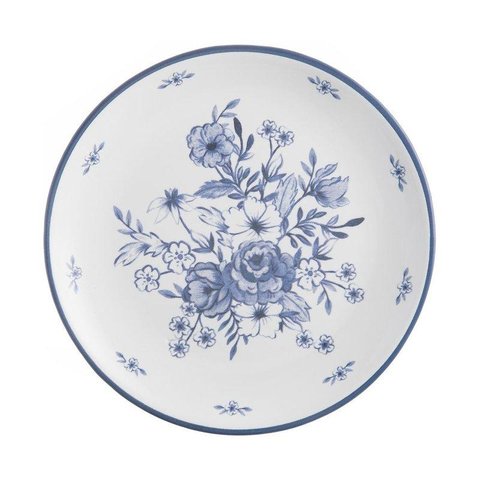 Prato de Sobremesa Home Style Blue Garden Flower G 21 Cm