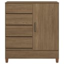Ver imagem 6 de Cômoda Quarto 90cm 8 Gavetas 1 Porta Thales Jequitibá S01 - Mpozenato