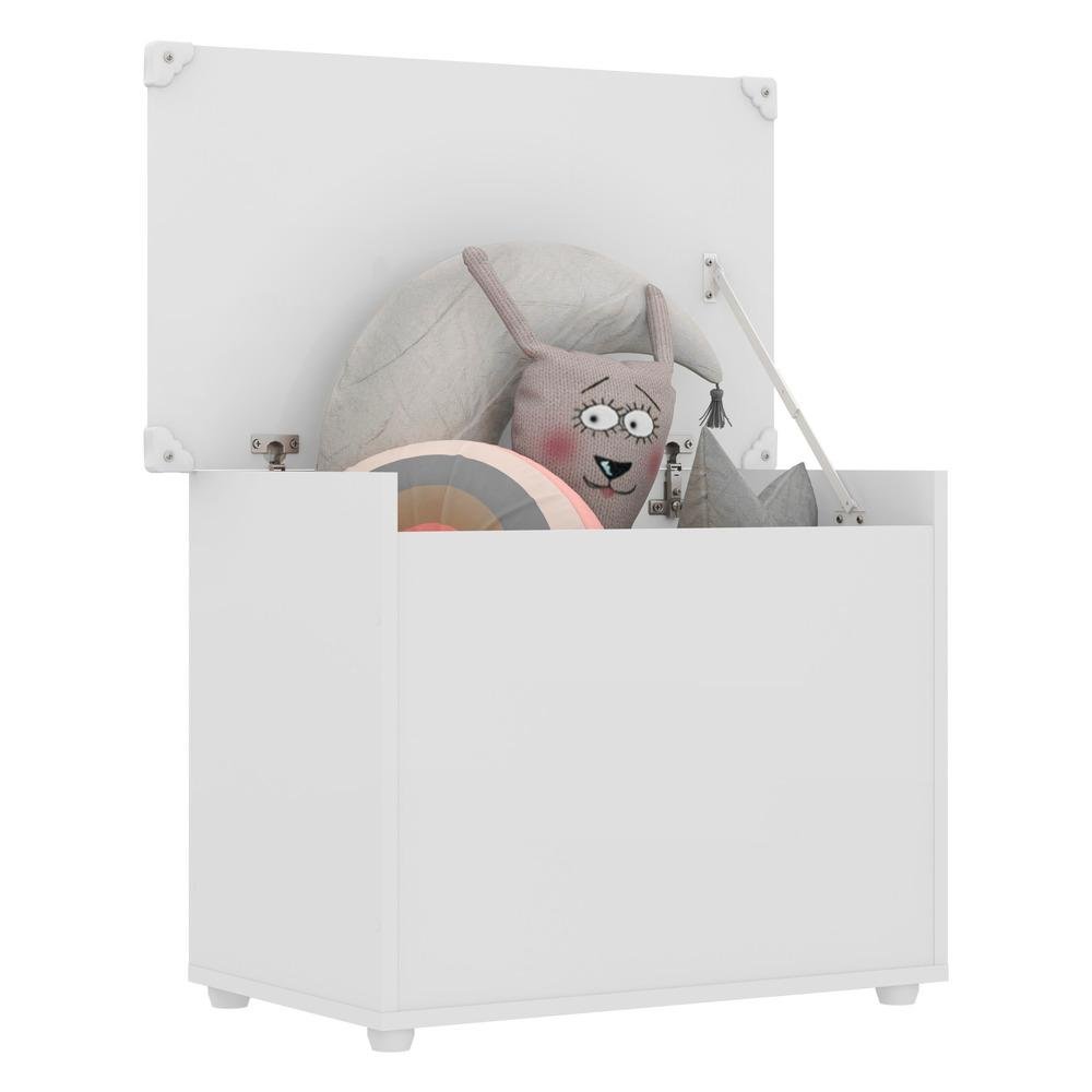 Caixa de Brinquedos Baú Organizador Multimóveis Fg2315 Branco