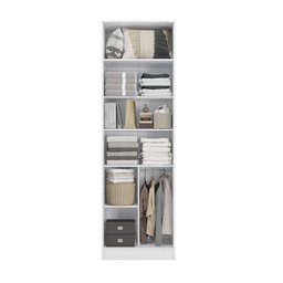 Guarda Roupa Closet Modulado Componível 2 Portas 71cm Linha Modulado Adapt N534 Kappesberg - Branco - 4
