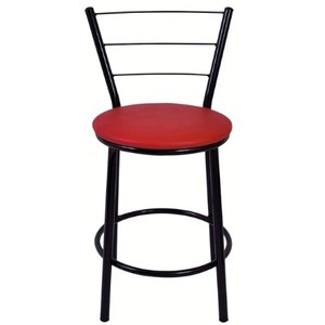 Banco Banqueta Baixa Cozinha Americana Balcao Area Gourmet:vermelho