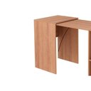 Ver imagem 5 de Mesa Multiuso Casal Retrátil ME4170 c/ 2 Nichos Amêndoa - Tecno Mobili