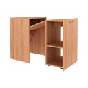 Ver imagem 7 de Mesa Multiuso Casal Retrátil ME4170 c/ 2 Nichos Amêndoa - Tecno Mobili