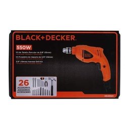 Furadeira Impacto BLACK & DECKER 3/8´´ 550w x 220v - C / Kit 26 Acessorios HD455K1-BR - 4