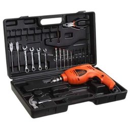 Furadeira Impacto BLACK & DECKER 3/8´´ 550w x 220v - C / Kit 26 Acessorios HD455K1-BR - 2