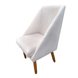 Cadeira Para Sala de Jantar Ana Pés Palito Veludo Bege D'Classe Decor - 2