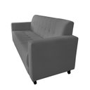 Ver imagem 2 de Sofá Jade 3 Lugares Suede Cinza - Dominic Decor