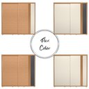 Ver imagem 5 de Guarda Roupa Casal Acácia 2 Portas de Correr 4 Gavetas Freijo-Off White-Titanium