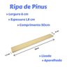 Ripas madeira 40pç 6 x 1,2 x 50cm aparelhada lixada Pinus - 4