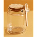 Ver imagem 5 de Conjunto 4 Pote Porta Temperos de Vidro Tampa de Rolha 240ml Colher de Bambu Lyor