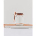 Ver imagem 4 de Conjunto 4 Pote Porta Temperos de Vidro Tampa de Rolha 240ml Colher de Bambu Lyor