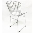 Ver imagem 5 de Kit 5 Cadeiras BERTOIA cromada assento branco - Poltronas do Sul