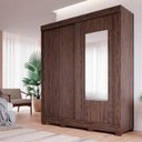 Ver imagem 4 de Roupeiro Panan Ilheus 100 Mdf 2pts 3 Gvs C/ Espelho - 40010091-0170 - PC / 4