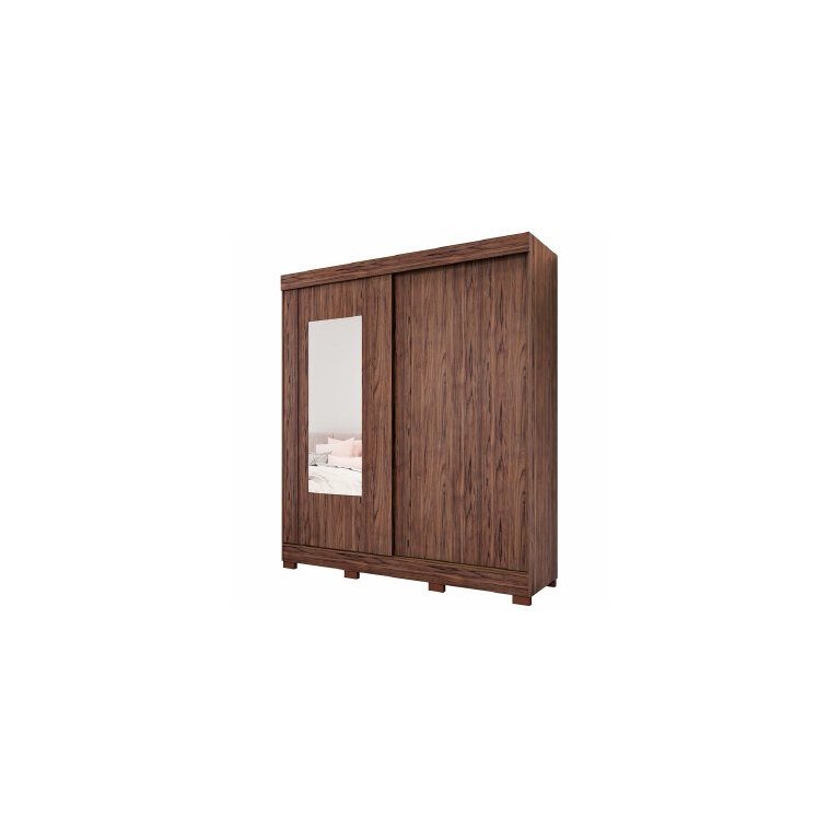 Roupeiro Panan Ilheus 100 Mdf 2pts 3 Gvs C/ Espelho - 40010091-0170 - PC / 4