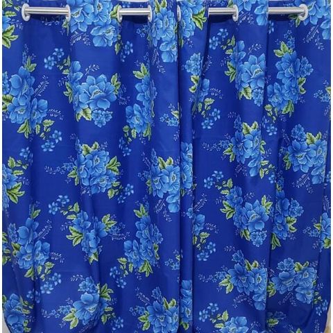 Cortina Florida Azul Sala/Quarto 300x230 | Fabritex