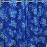 Cortina Florida Azul Sala/Quarto 300x230 | Fabritex - 1