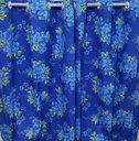 Ver imagem 1 de Cortina Florida Azul Sala/Quarto 300x230 | Fabritex