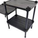 Ver imagem 4 de Estante de Plástico Modular Multiuso 3 Prateleiras 2 Torres Preta Montável 39 Kg Qualyplas 3 PRATELE