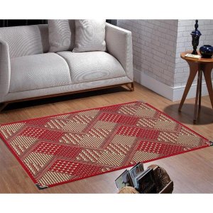 Tapete Sisal Sala 2,00 x 3,00 Antiderrapante Vermelho S-565