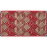 Tapete Sisal Sala 2,00 x 3,00 Antiderrapante Vermelho S-565 - 2