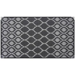 Tapete Sisal Sala 2,00 x 2,50 Antider. Preto/ Cinza S-566 - 2