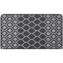 Ver imagem 2 de Tapete Sisal Sala 2,00 x 2,50 Antider. Preto/ Cinza S-566
