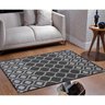 Tapete Sisal Sala 2,00 x 2,50 Antider. Preto/ Cinza S-566 - 1