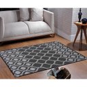 Ver imagem 1 de Tapete Sisal Sala 2,00 x 2,50 Antider. Preto/ Cinza S-566