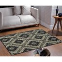 Ver imagem 1 de Tapete Sisal Sala 1,50 x 2,00 Antiderrapante Preto S-561