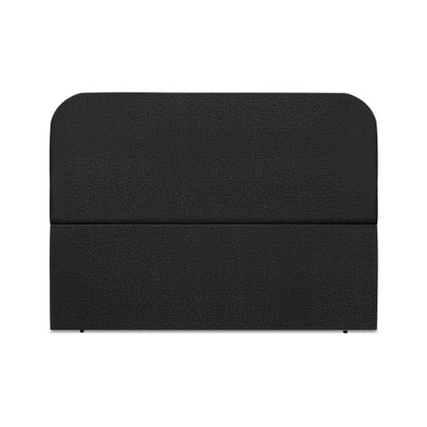 Cabeceira Estofada King Alana 195cm Linho Preto