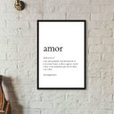 Ver imagem 2 de Quadro Decorativo Definição de Amor 24x18cm - com vidro:Madeira preta