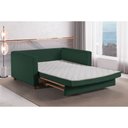 Ver imagem 3 de Sofá Cama Casal Marcelle 2 Lugares 150cm Linho Pé de Madeira - Talento Móveis