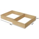 Ver imagem 2 de Módulo Cozinha Nesher Rainha Kit de Rodapé de Canto Multilinha 80x52x10cm Nature - Nesher