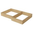Ver imagem 1 de Módulo Cozinha Nesher Rainha Kit de Rodapé de Canto Multilinha 80x52x10cm Nature - Nesher