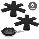 Ver imagem 1 de Kit 6 Pçs Protetor Panela Frigideira Travessas Anti Risco p Guardar Empilhado e não riscar Feltro