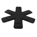 Ver imagem 3 de Kit 6 Pçs Protetor Panela Frigideira Travessas Anti Risco p Guardar Empilhado e não riscar Feltro