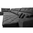 Ver imagem 5 de Sofá de Canto 4,80x2,36m Retrátil e Reclinável com Molas Cama inBox Platinum Esquerdo Suede