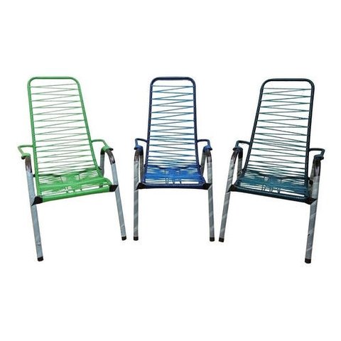 Cadeiras De Area Varanda Fio Kit Com 03 Diversas Cores