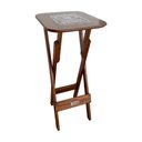 Ver imagem 2 de Mesa Bistrô Dobrável Madeira Jack Imbuia - Tarimatã