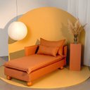 Ver imagem 1 de Sofá Modular Chaise Braço Lateral com Pé Bolinha Sôma CabeCasa MadeiraOriginals