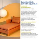 Ver mais imagens de Sofá Modular Chaise Braço Lateral com Pé Bolinha Sôma CabeCasa MadeiraOriginals