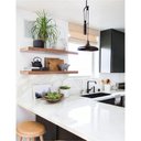 Ver imagem 3 de Kit 2 Prateleiras 60x20 Suporte Invisível Madeira Maciça