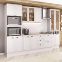 Ver imagem 1 de Cozinha Completa Milla Ideal 13 Portas 5 Gavetas MDF 320cm Branco