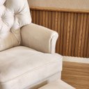 Ver imagem 7 de Poltrona de Amamentação Balanço e Puff Lila Baby Veludo Bege Quarto do Bebê - Larbelle Móveis