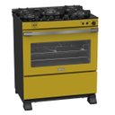 Ver imagem 5 de Fogao 5 Bocas Venax Gaudi Vetro Vitreo Amarelo Gas GLP 220 V